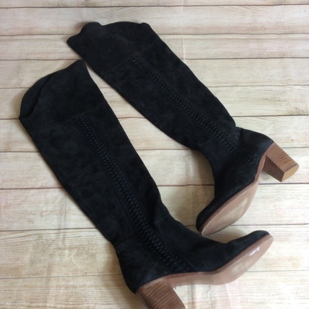 Matisse over the knee black suede leather boots. Inspired. 8.5.